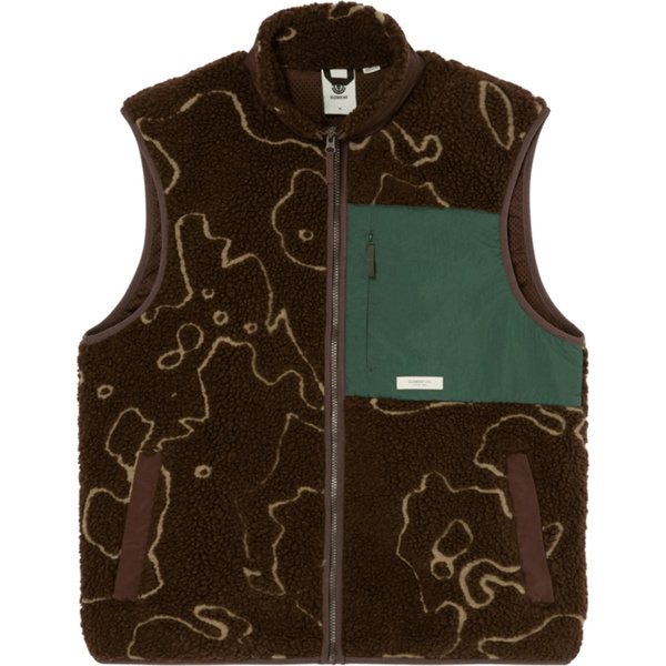 2026 Element Mens Lake Sherpa Vest ELYJK00226 - Java Lines